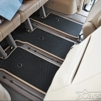Автомобильные коврики EVA на Kia Carnival III (7мест) 2+3 без трансформеров (2014-2021)