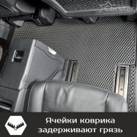 Коврики текстильные на Citroen SpaceTourer 7 мест, Long (2016-2024)