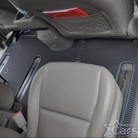 Коврики текстильные на Kia Carnival III (11мест) 2+2 с трансформерами (2014->)
