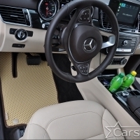 Коврики текстильные на Mercedes-Benz GLS-klasse I X166 3 ряда (2015-2019)