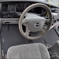 Коврики текстильные на Mazda MPV II 3 ряда (1999-2006)