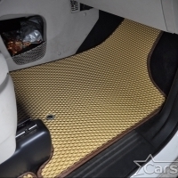 Автомобильные коврики EVA на Dodge Grand Caravan V (2007-2020) 2 ряд: кресла 2+1 без прохода