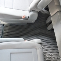 Автомобильные коврики EVA на Dodge Grand Caravan V (2007-2020) 2 ряд: кресла 2+1 без прохода