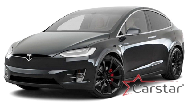 Автомобильные коврики EVA 3D для Tesla Model X 6 мест 3 ряда (2015->) 
